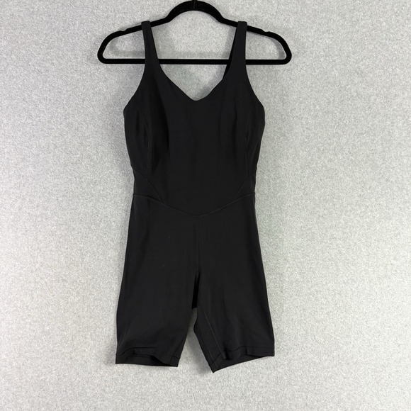 lululemon athletica Pants - Lululemon Align Bodysuit 8" Inseam, Size 6 In Black